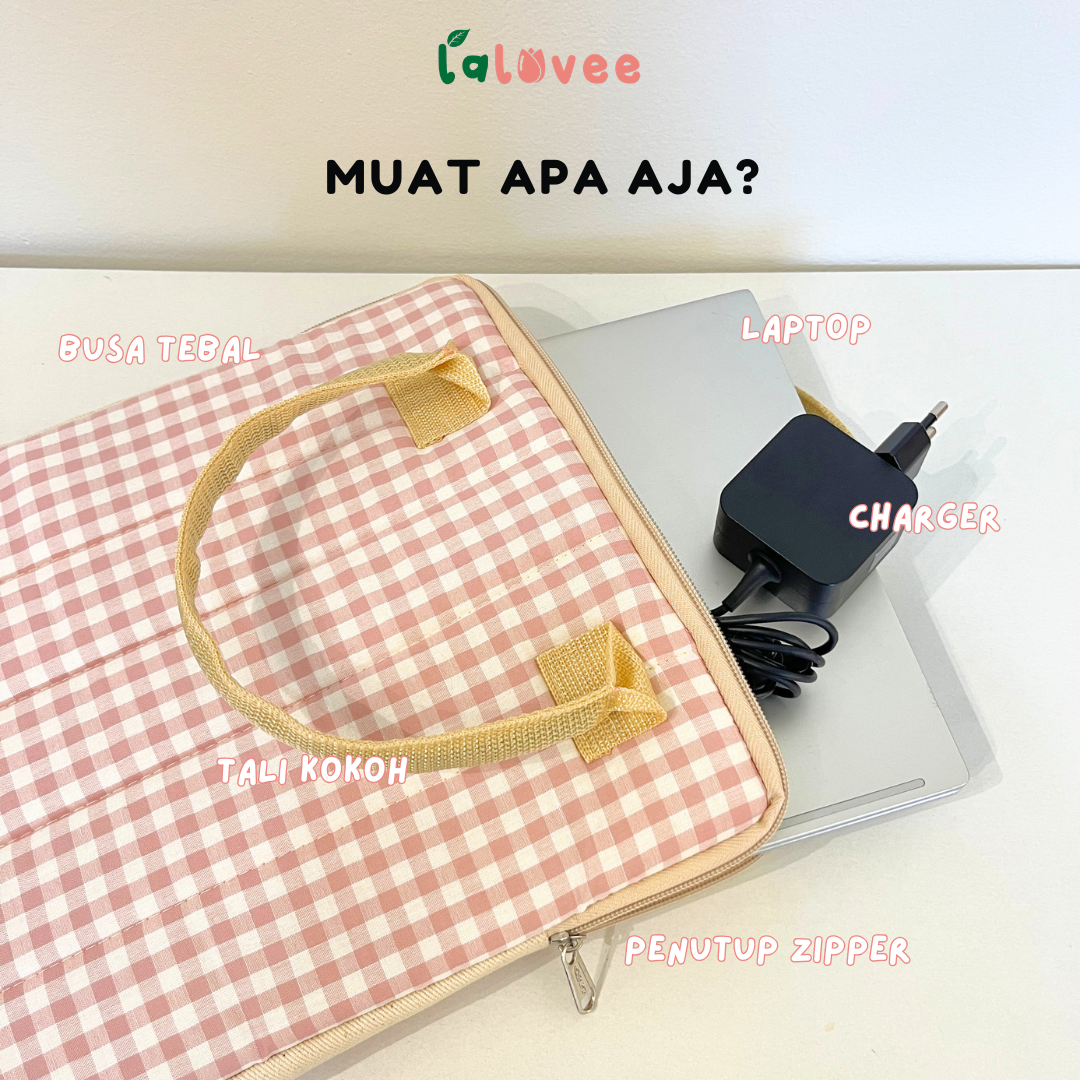 Foto Tas Laptop Puffy Size 11”, 12”, 13”, 14”, 15”, 16” - Model Handle