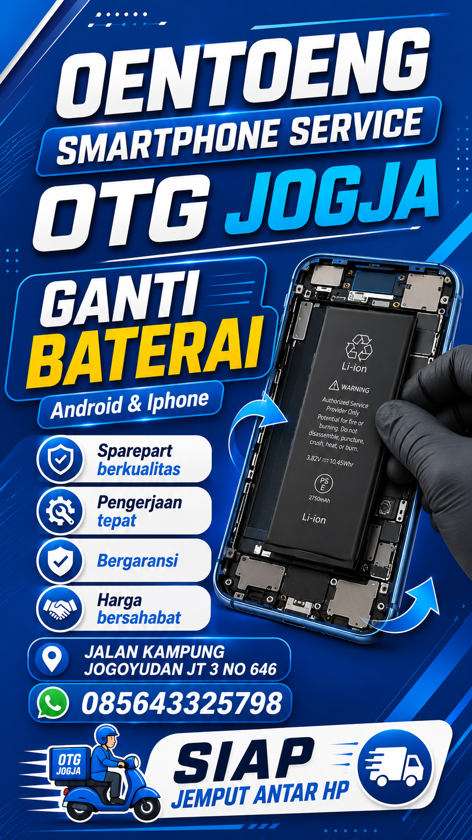 Ganti Baterai