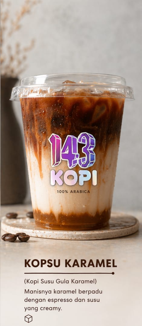 Kopi susu Caramel
