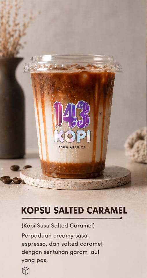 Kopi susu salted caramel