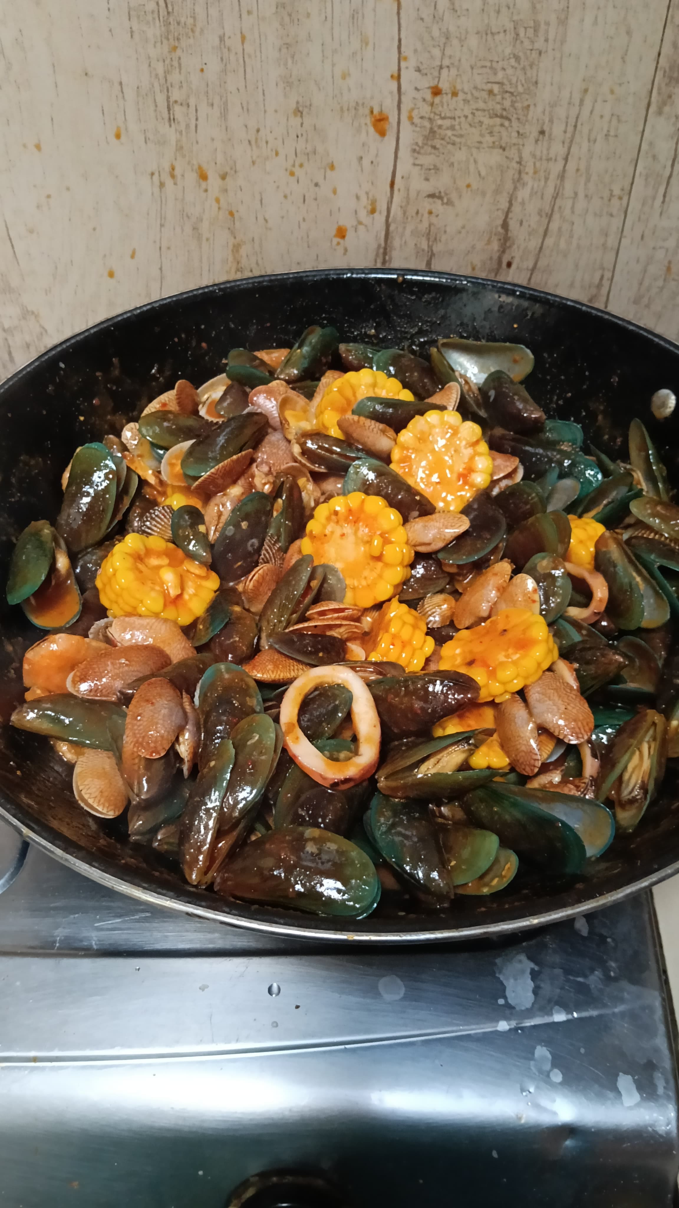 Seafood mix saos Padang