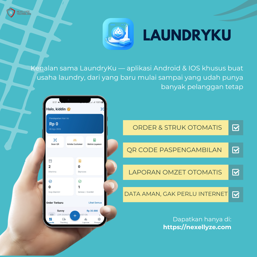 LaundryKu - Aplikasi Kasir & Management Laundry