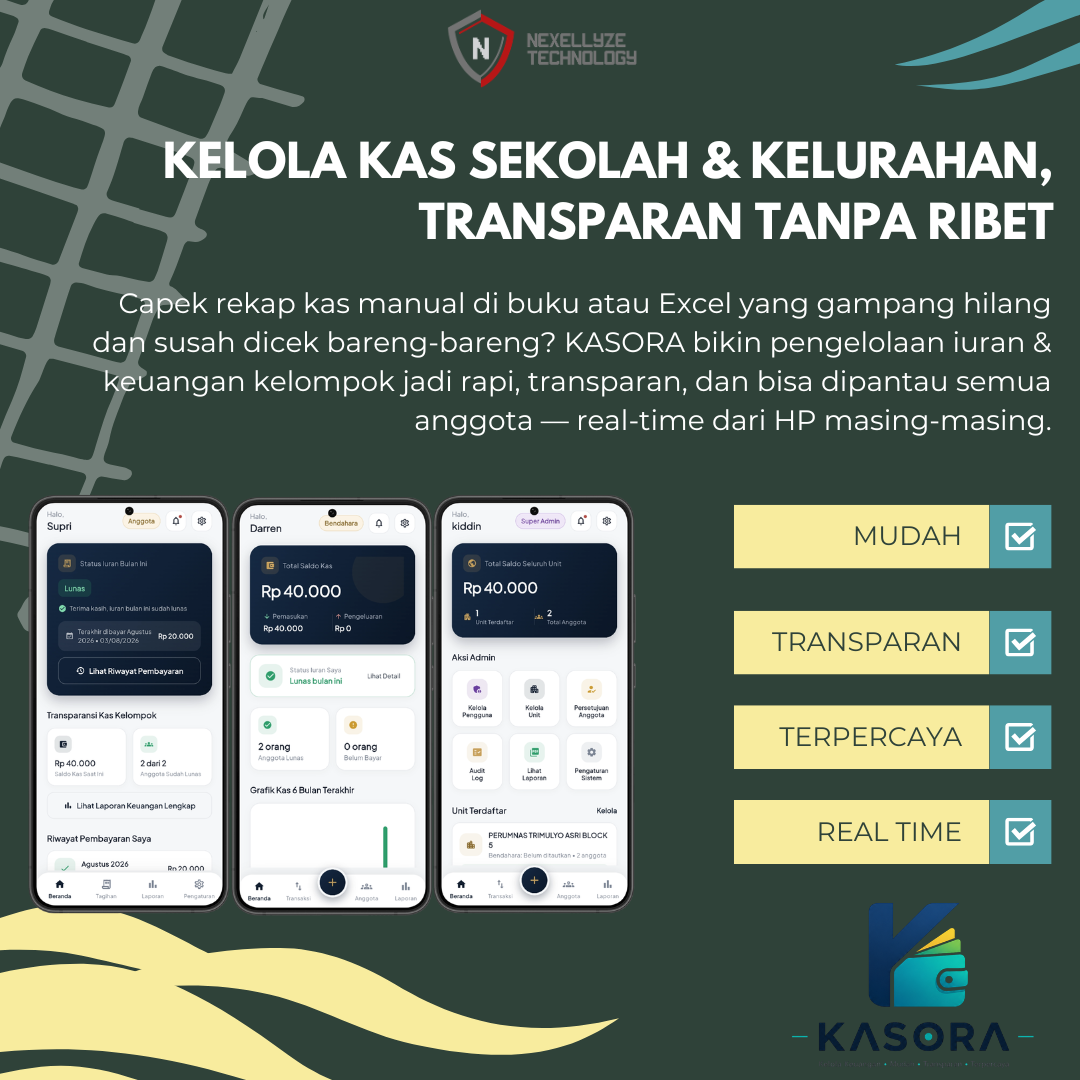KASORA - Aplikasi management kas atau iuran