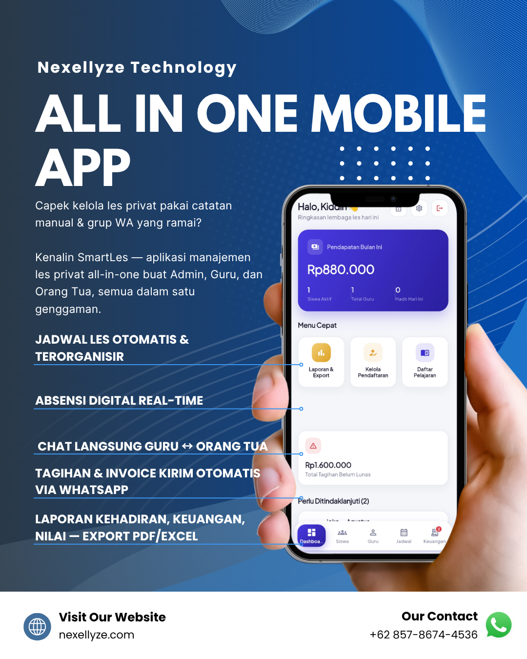 SmartLes - Aplikasi Manajemen Bimbingan Belajar (Les)