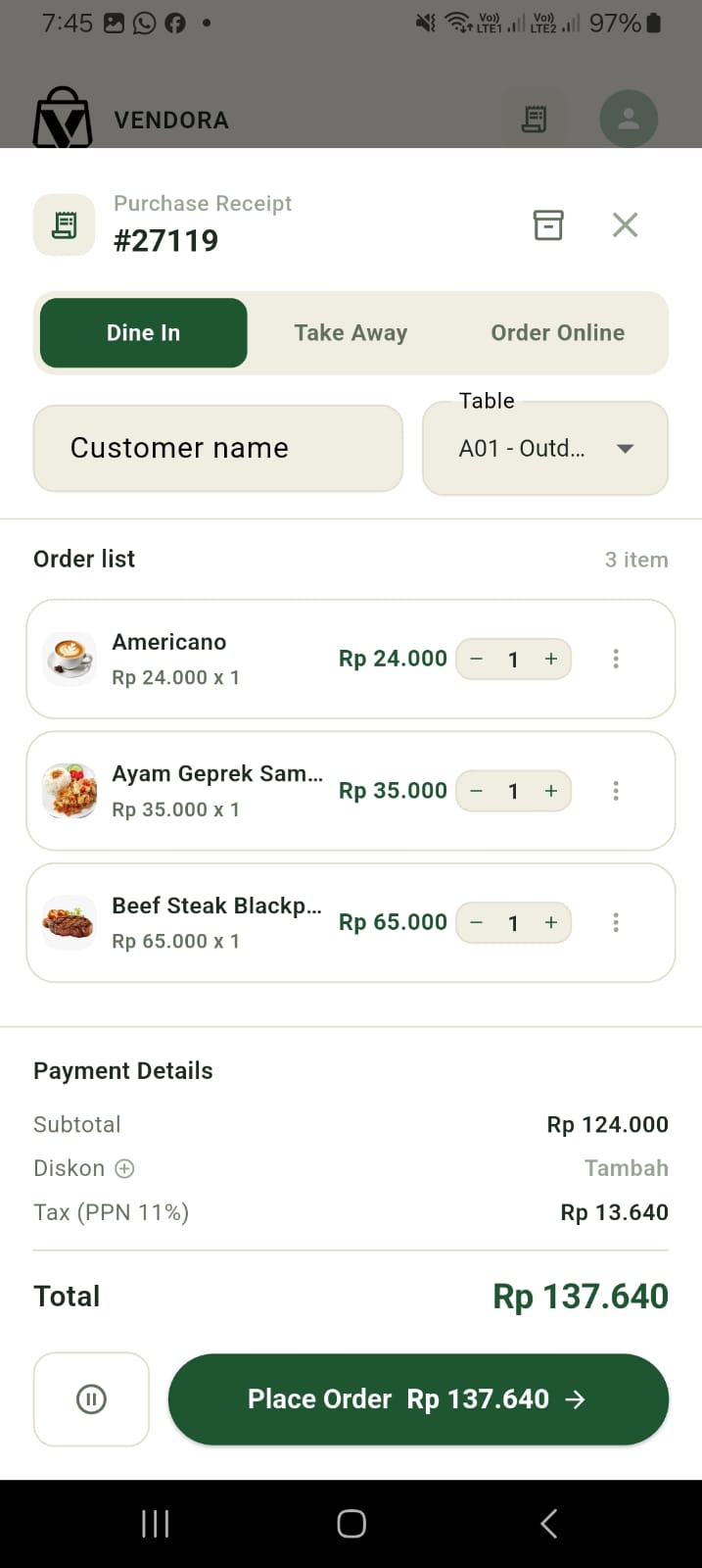 Foto VENDORA POS - Solusi Kasir Modern untuk Bisnis Anda!