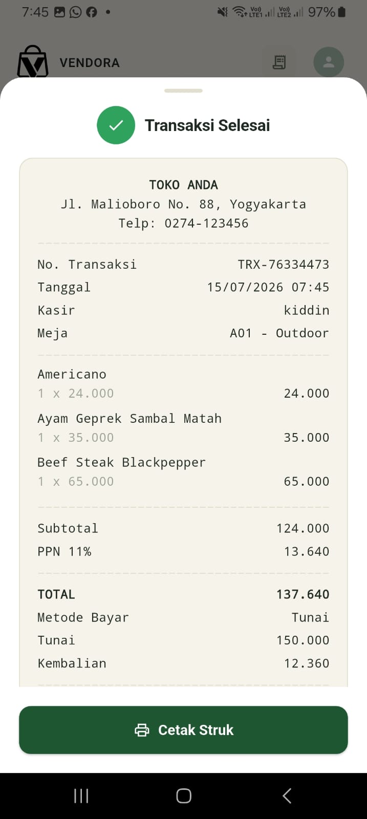 Foto VENDORA POS - Solusi Kasir Modern untuk Bisnis Anda!