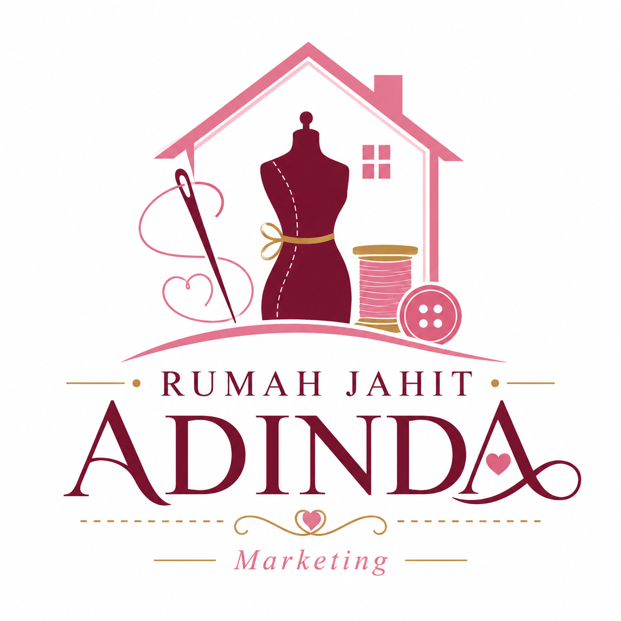 Logo Rumah Jahit Adinda