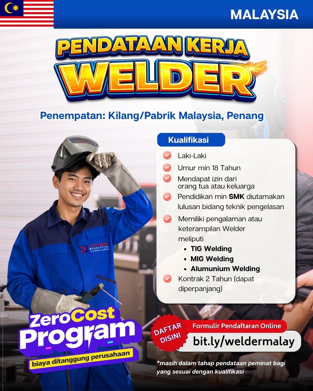 PENDATAAN KERJA WELDER